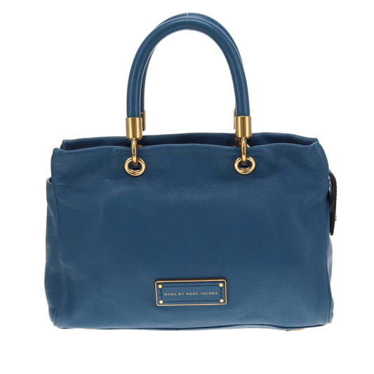 Marc Jacobs Too Hot To Handle Tote Bag Blue Leather