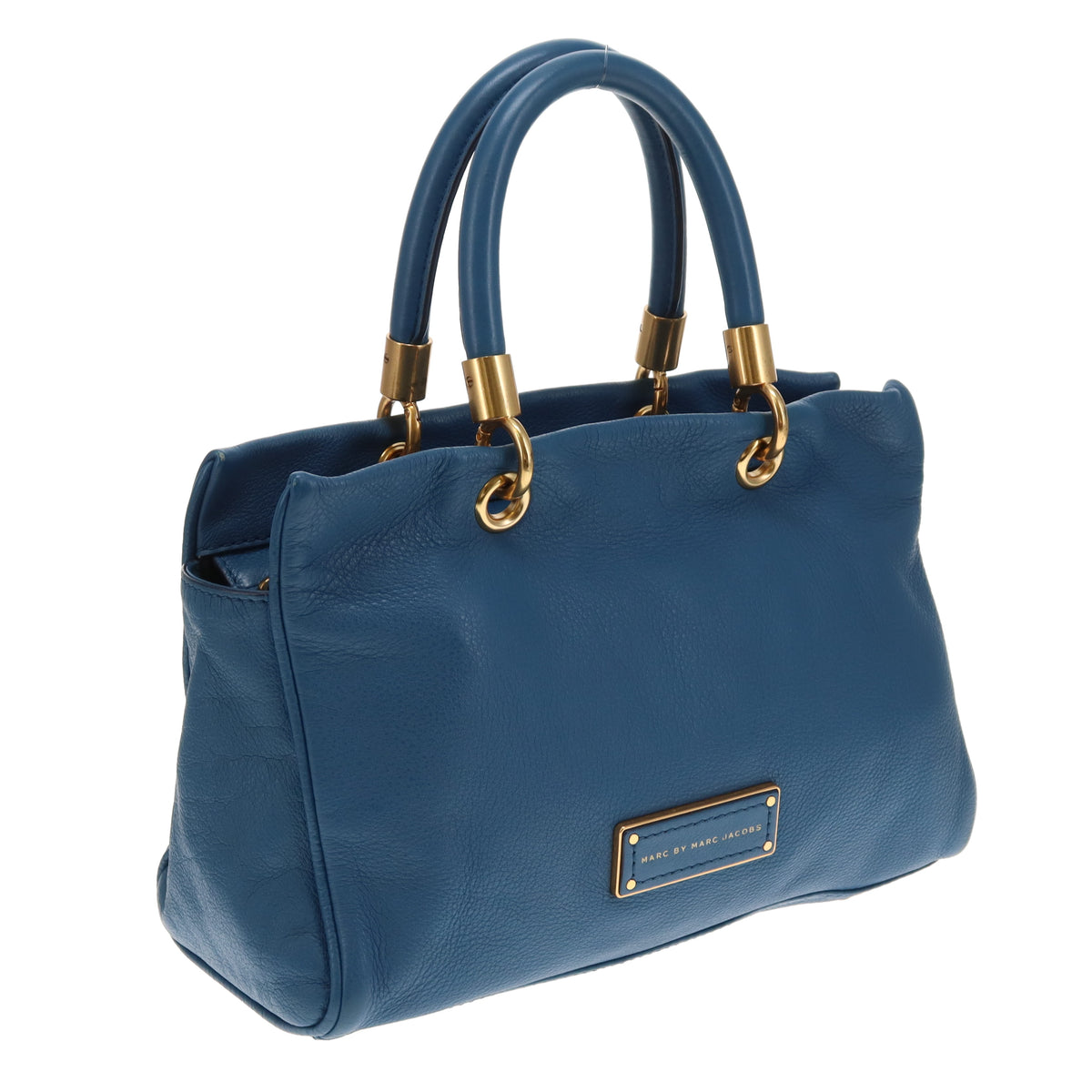 Marc Jacobs Too Hot To Handle Tote Bag Blue Leather