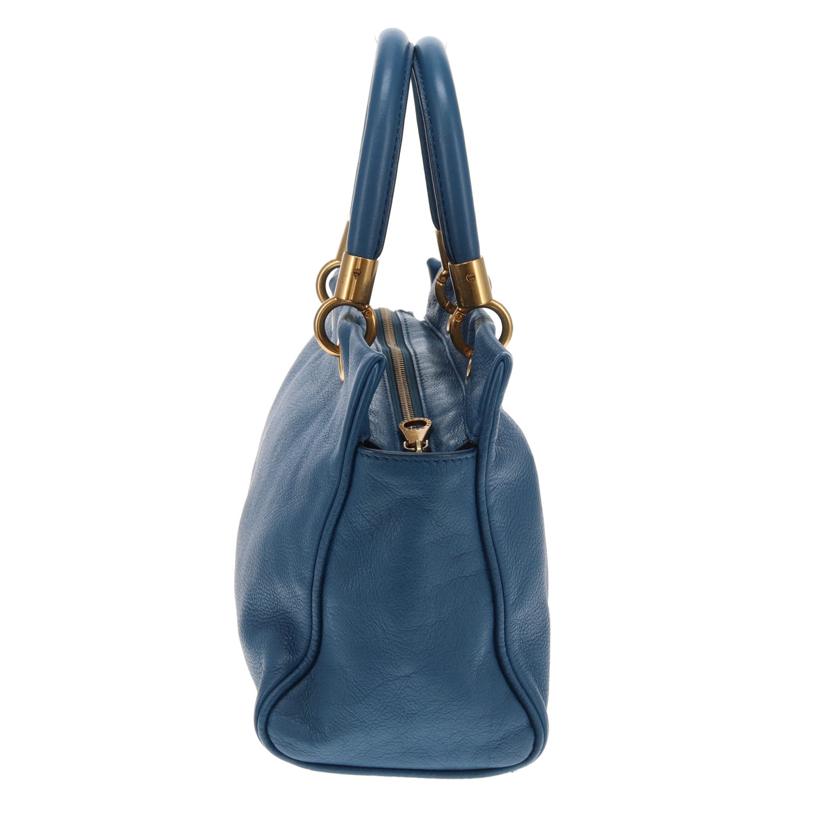 Marc Jacobs Too Hot To Handle Tote Bag Blue Leather