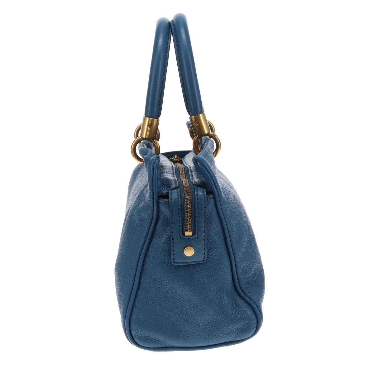 Marc Jacobs Too Hot To Handle Tote Bag Blue Leather