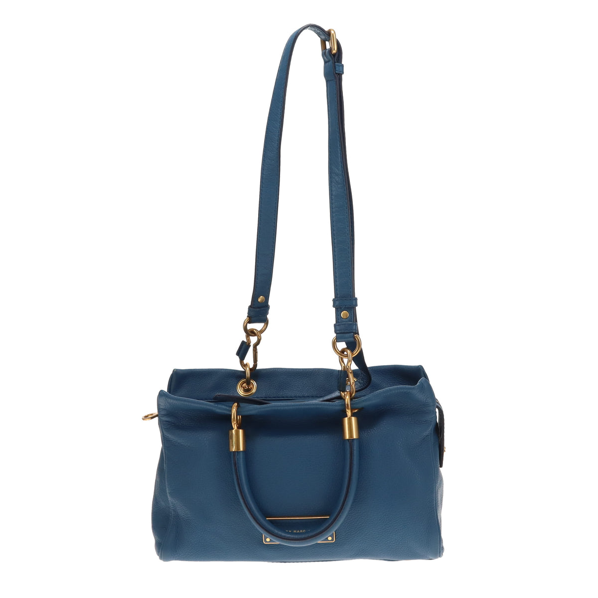 Marc Jacobs Too Hot To Handle Tote Bag Blue Leather
