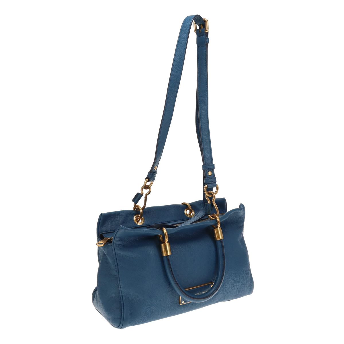 Marc Jacobs Too Hot To Handle Tote Bag Blue Leather