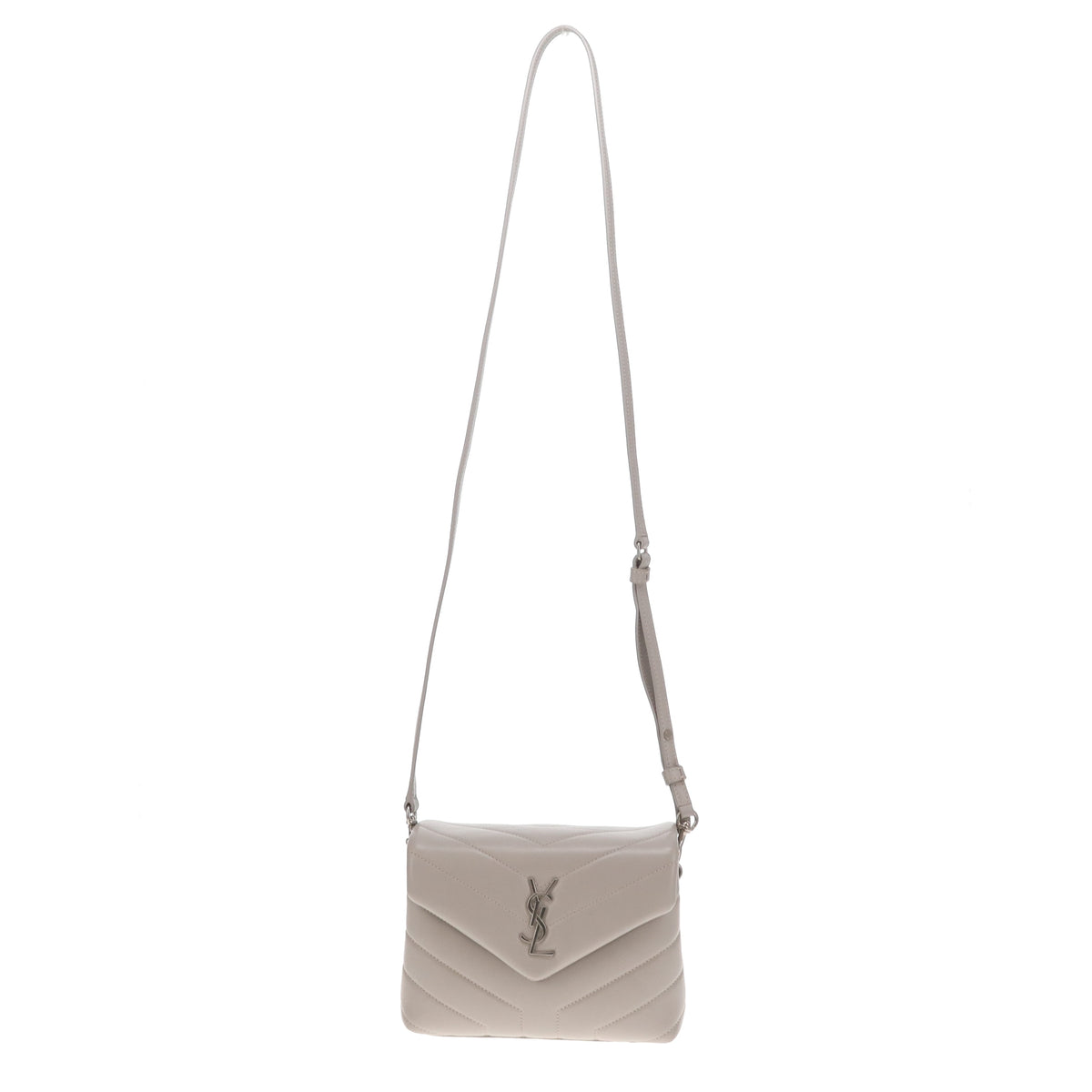 Saint Laurent Loulou Toy Grey SHW 2019