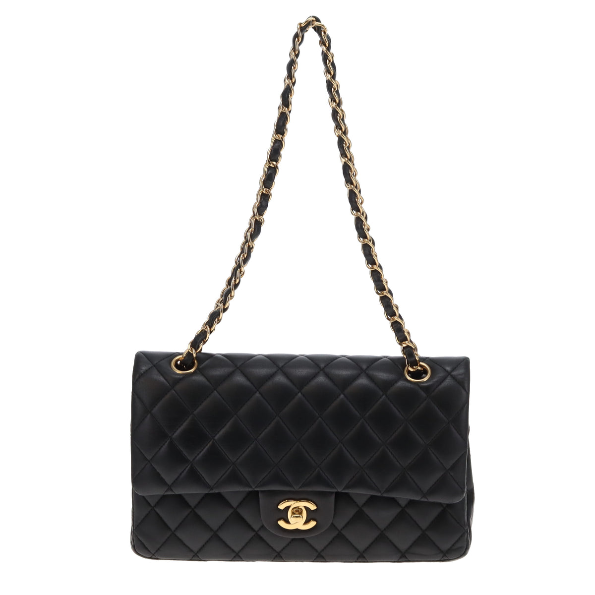 Chanel Classic Double Flap Medium Black Lambskin/Gold HW 2018