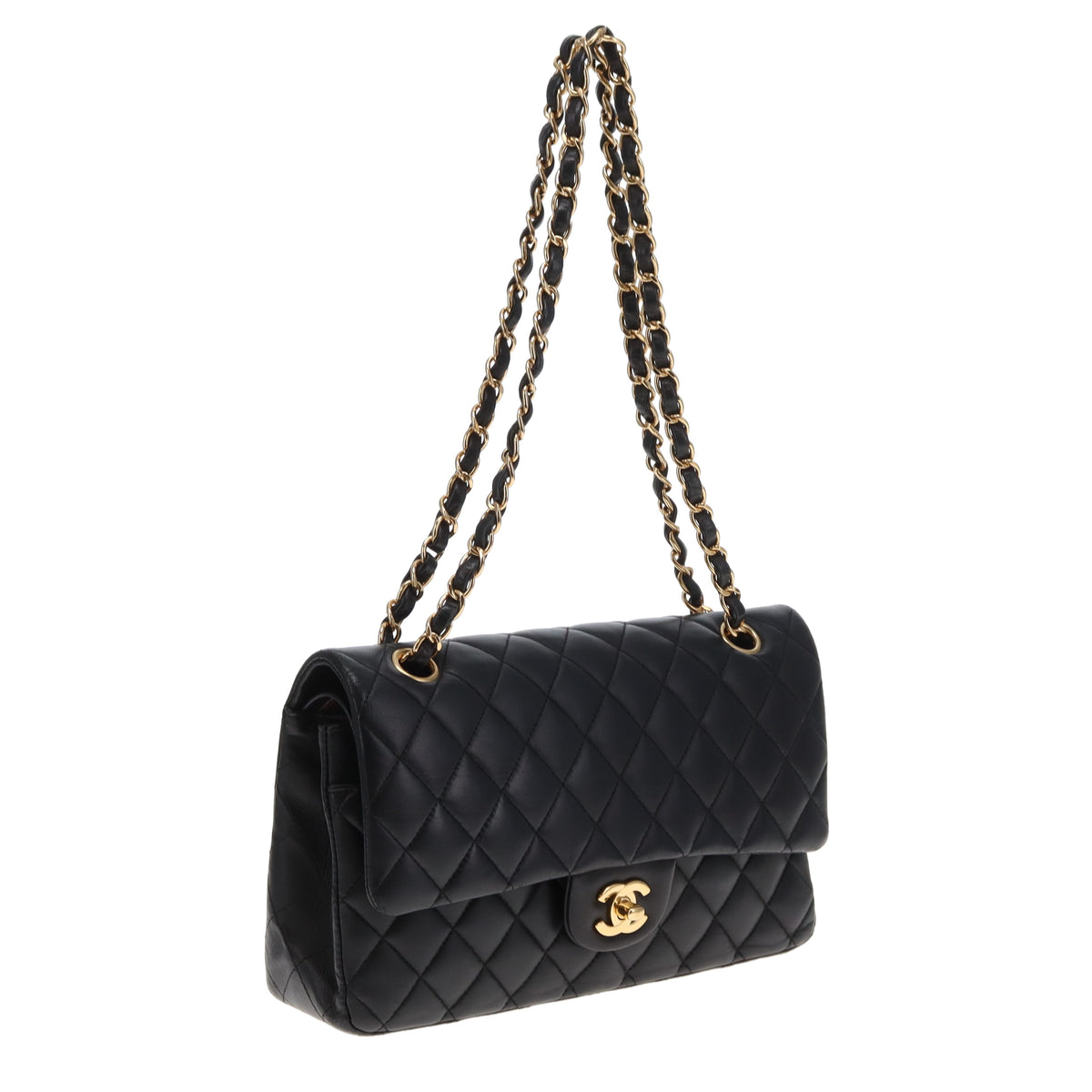 Chanel Classic Double Flap Medium Black Lambskin/Gold HW 2018