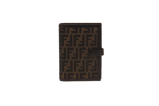 Fendi Vintage Agenda Cover Zucca Canvas & Leather Medium