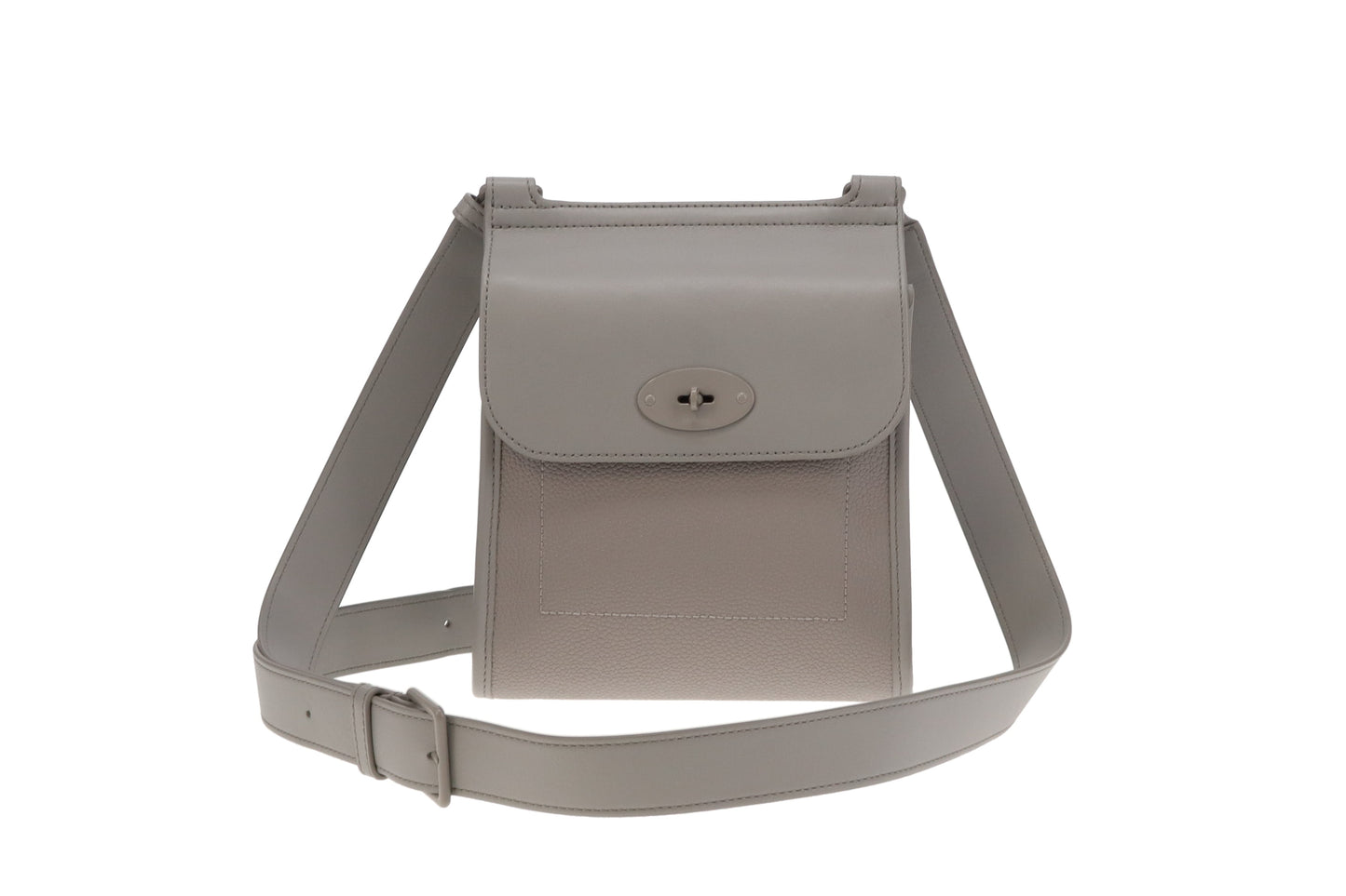 Mulberry Pale Grey Eco Scotchgrain Small Antony