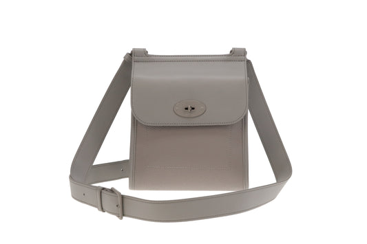 Mulberry Pale Grey Eco Scotchgrain Small Antony