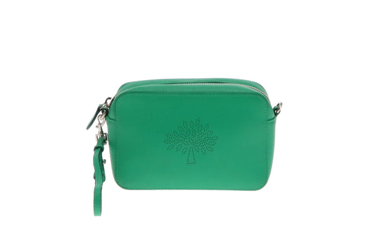 Mulberry Green Perforated Logo Mini Camera Bag
