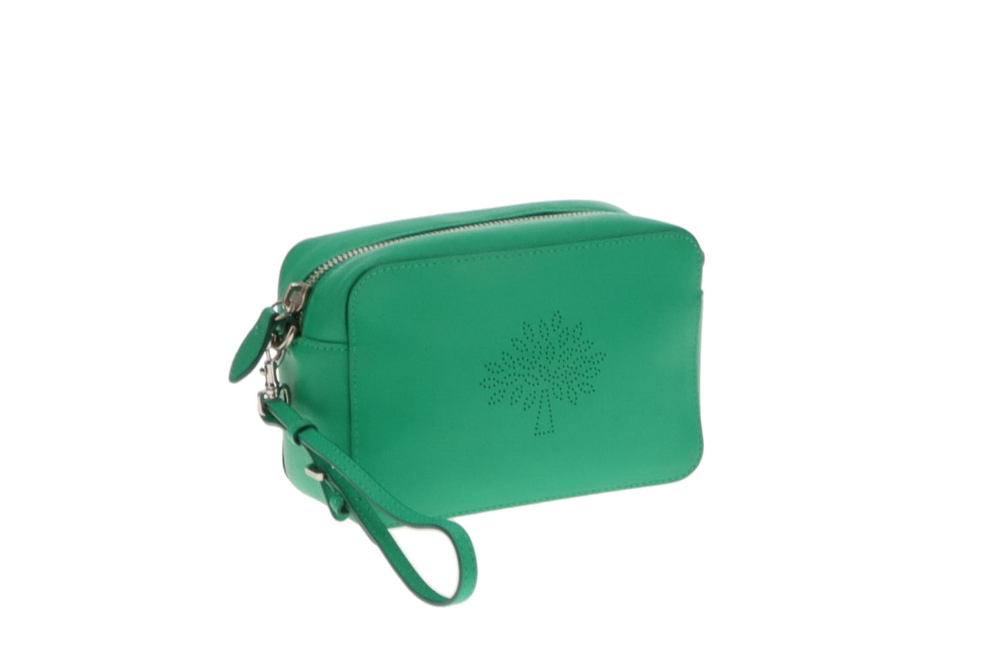 Mulberry Green Perforated Logo Mini Camera Bag