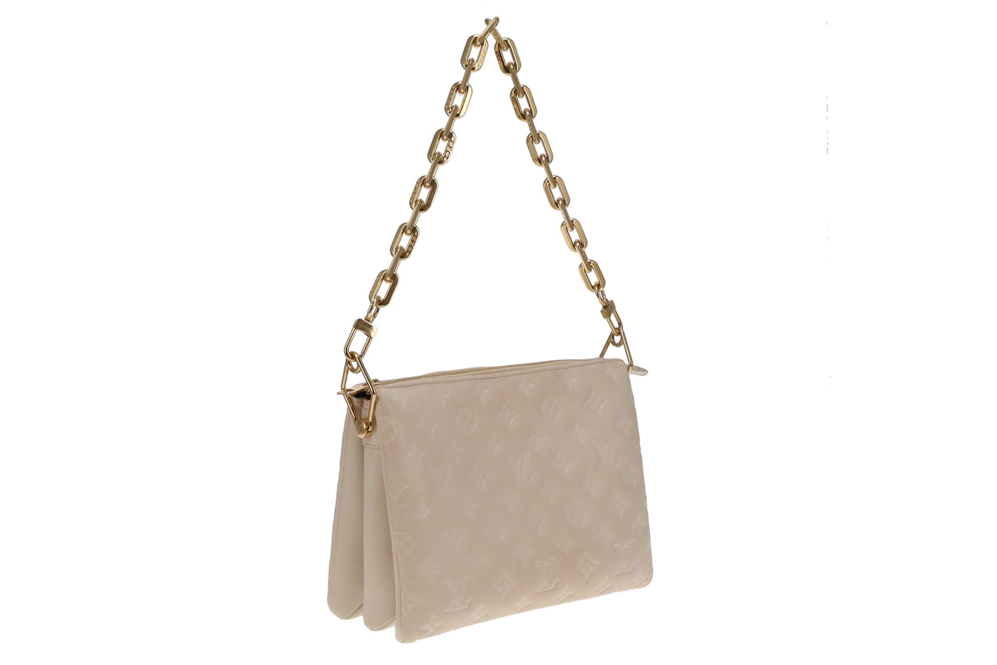Louis Vuitton Crème Cushion Leather Coussin PM (NFID)