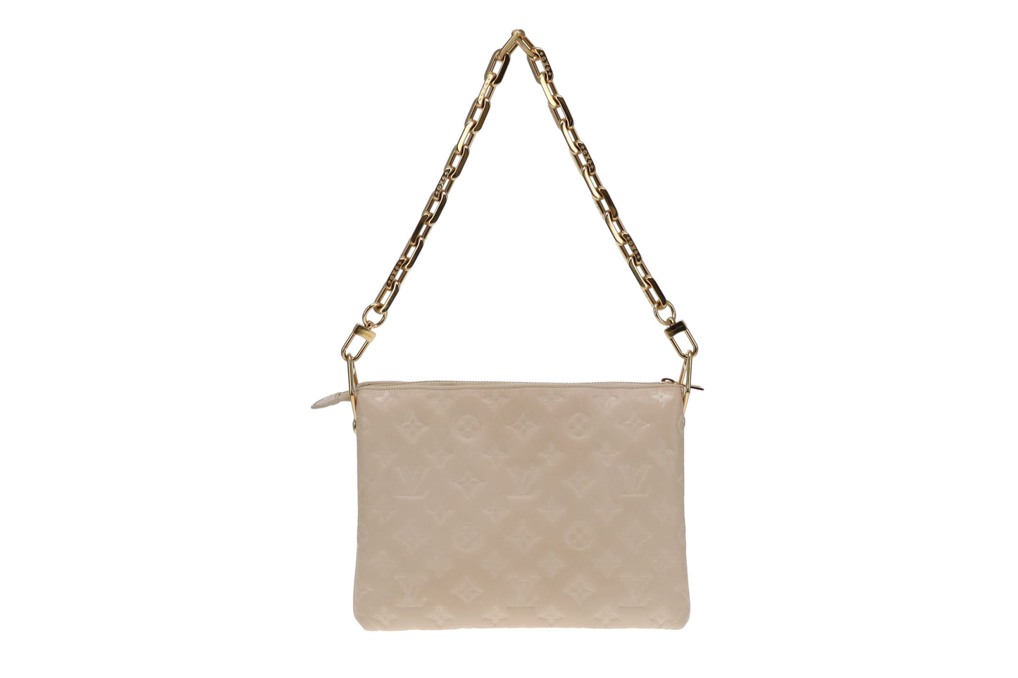 Louis Vuitton Crème Cushion Leather Coussin PM (NFID)