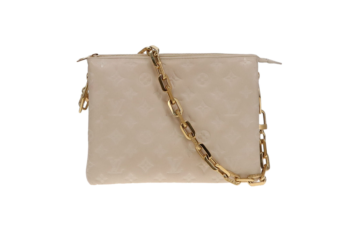 Louis Vuitton Crème Cushion Leather Coussin PM (NFID)