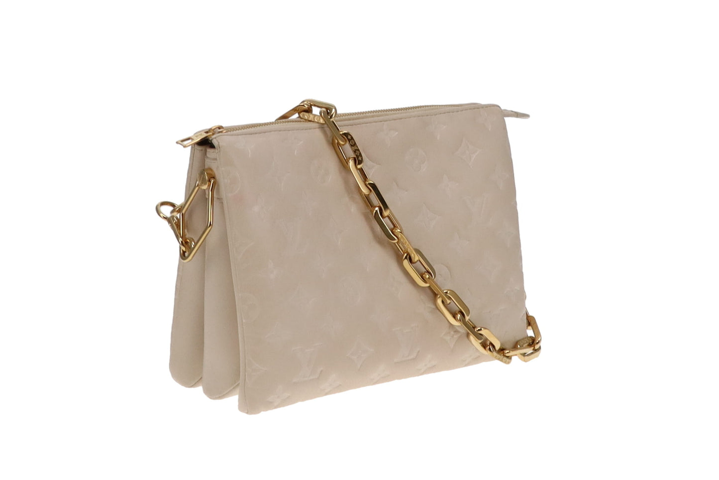 Louis Vuitton Crème Cushion Leather Coussin PM (NFID)