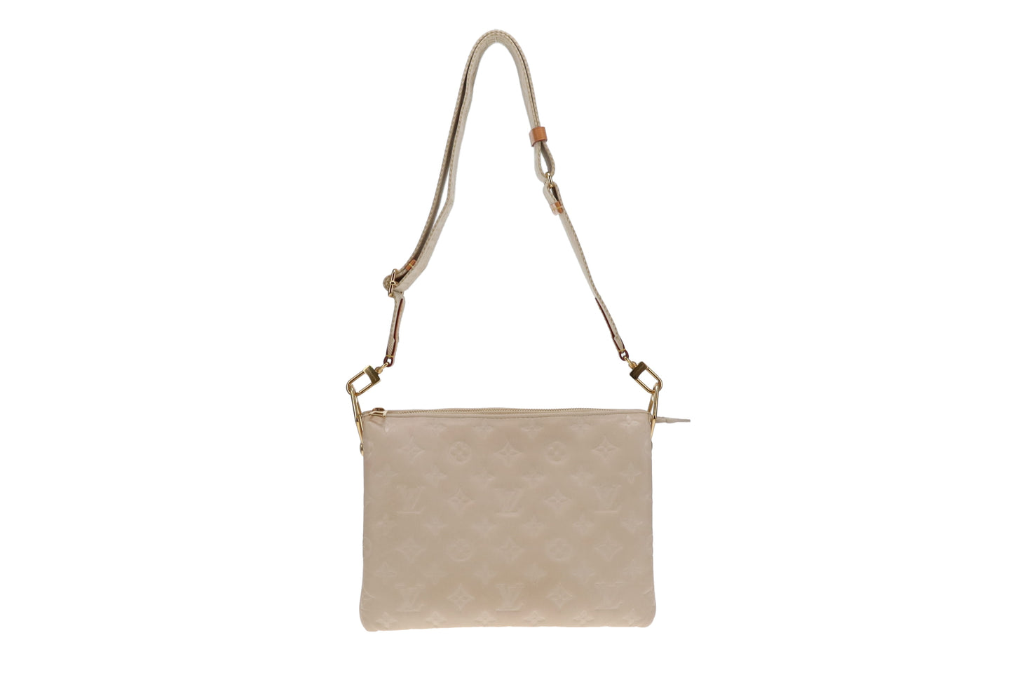 Louis Vuitton Crème Cushion Leather Coussin PM (NFID)