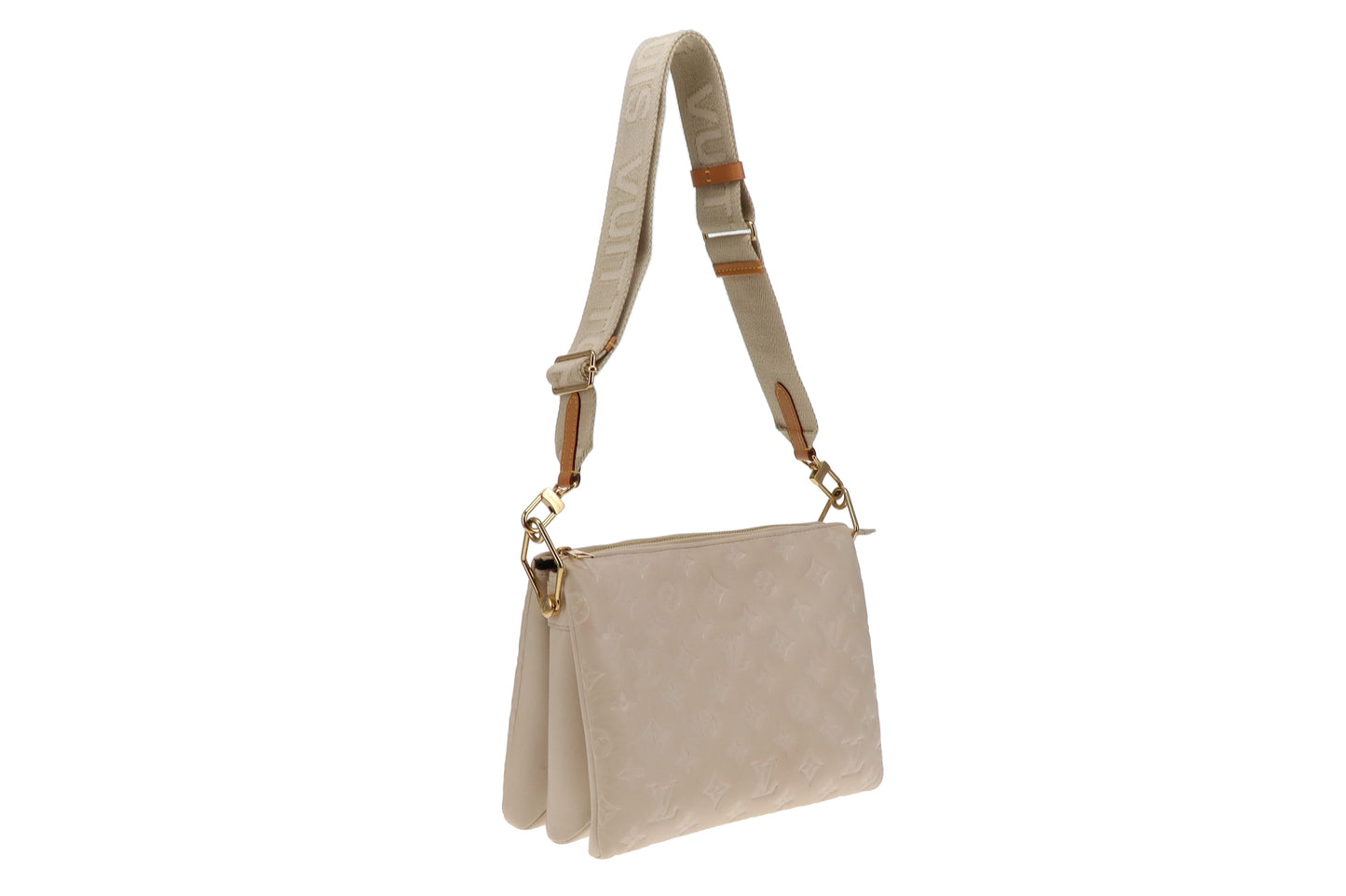 Louis Vuitton Crème Cushion Leather Coussin PM (NFID)