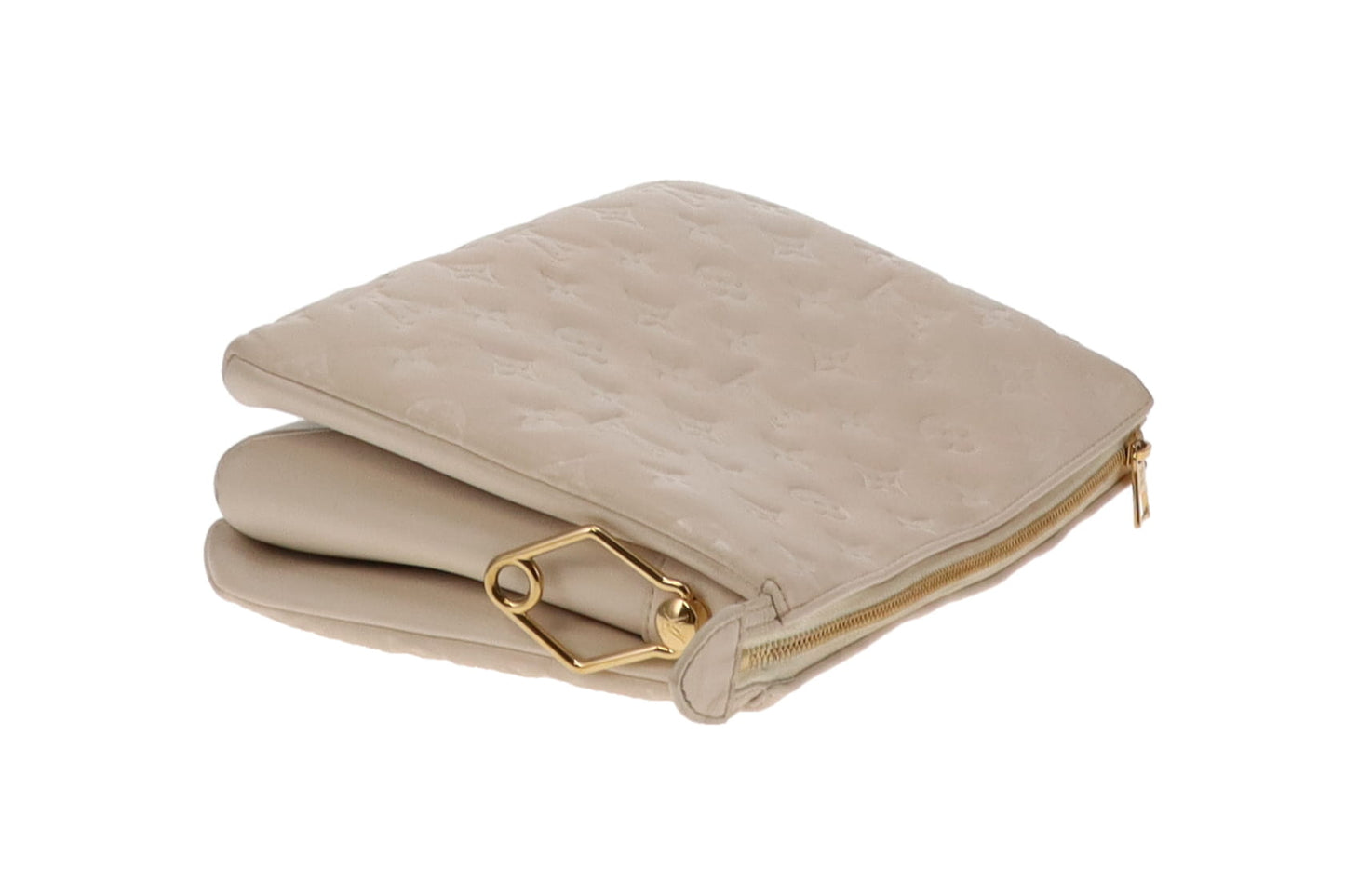 Louis Vuitton Crème Cushion Leather Coussin PM (NFID)