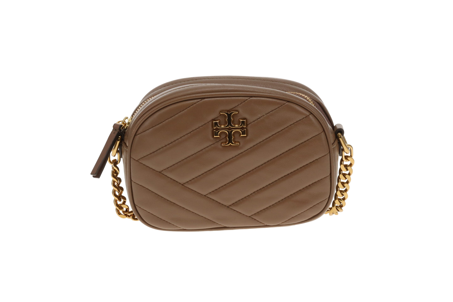 Tory Burch Kira Small Camera Bag Mocha Leather