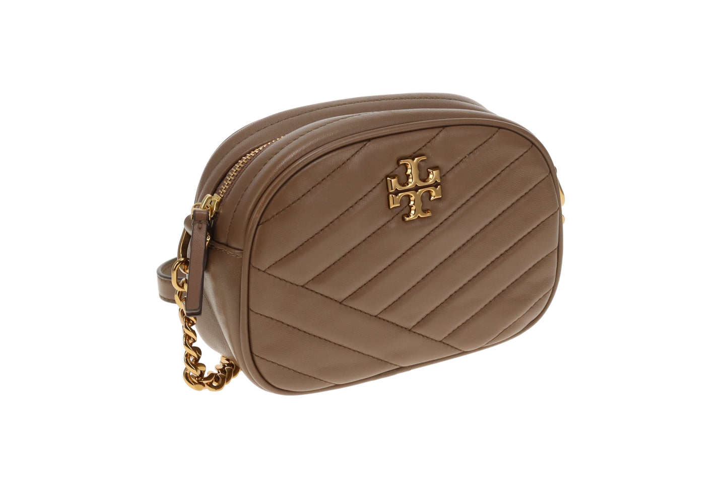 Tory Burch Kira Small Camera Bag Mocha Leather