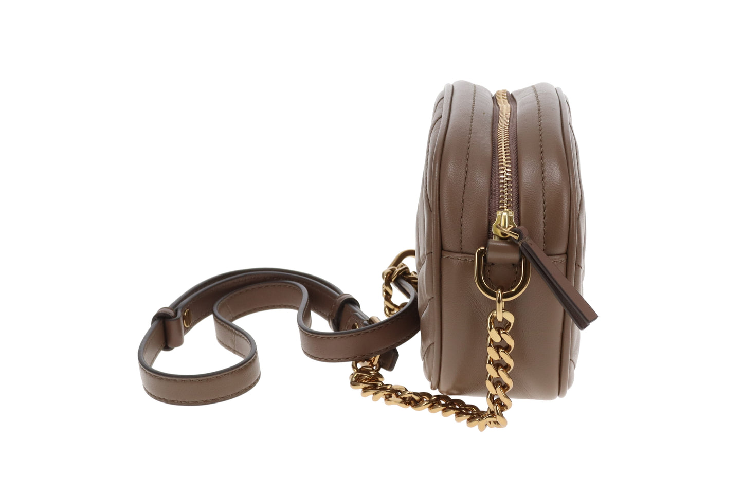 Tory Burch Kira Small Camera Bag Mocha Leather