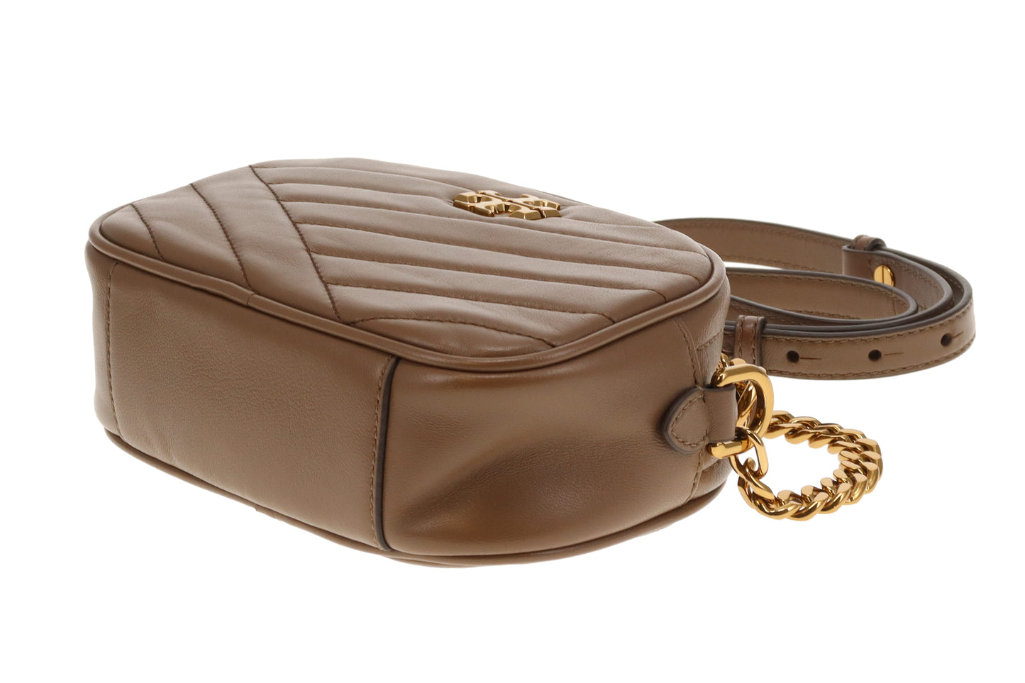 Tory Burch Kira Small Camera Bag Mocha Leather