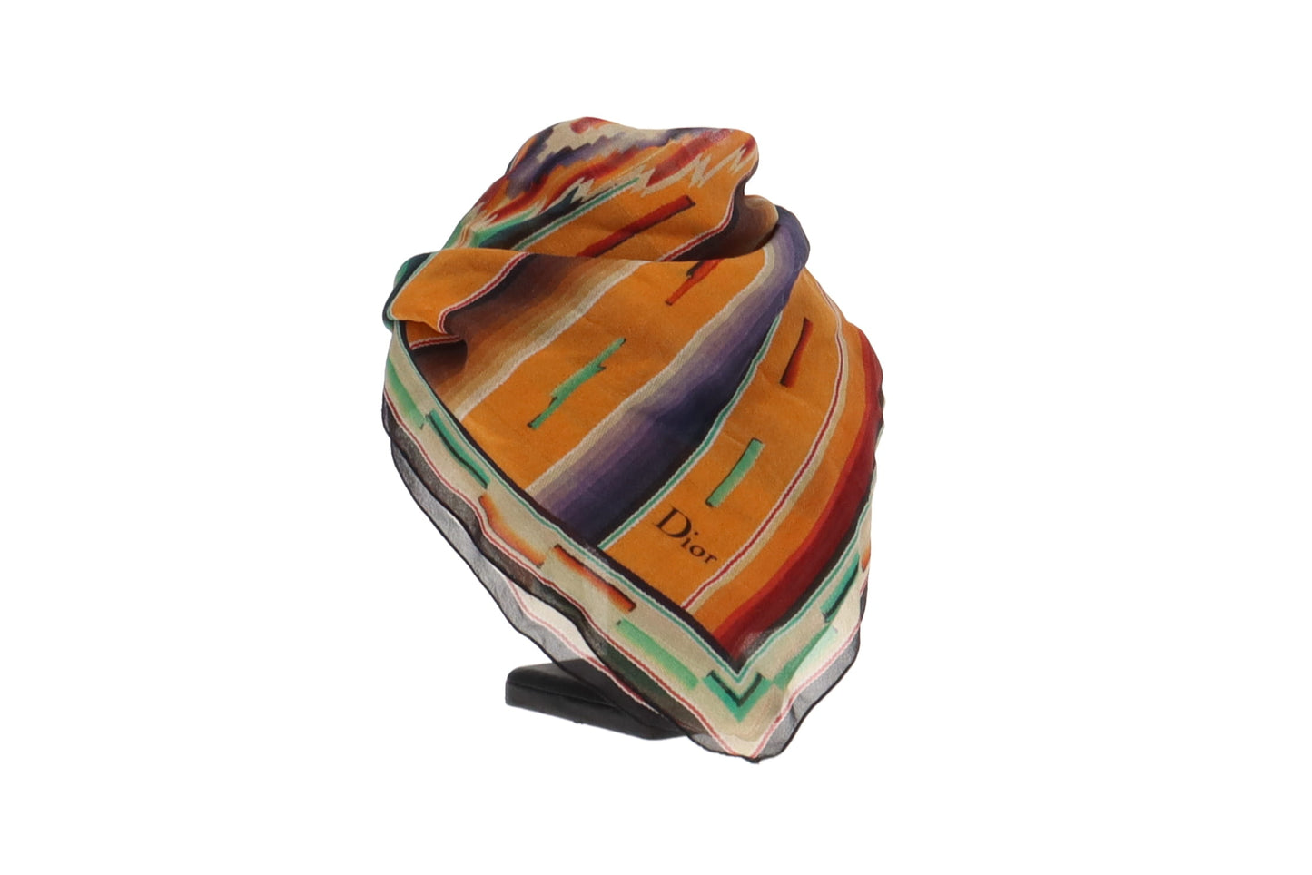 Dior Vintage Mexico Saddle Bag Silk Scarf