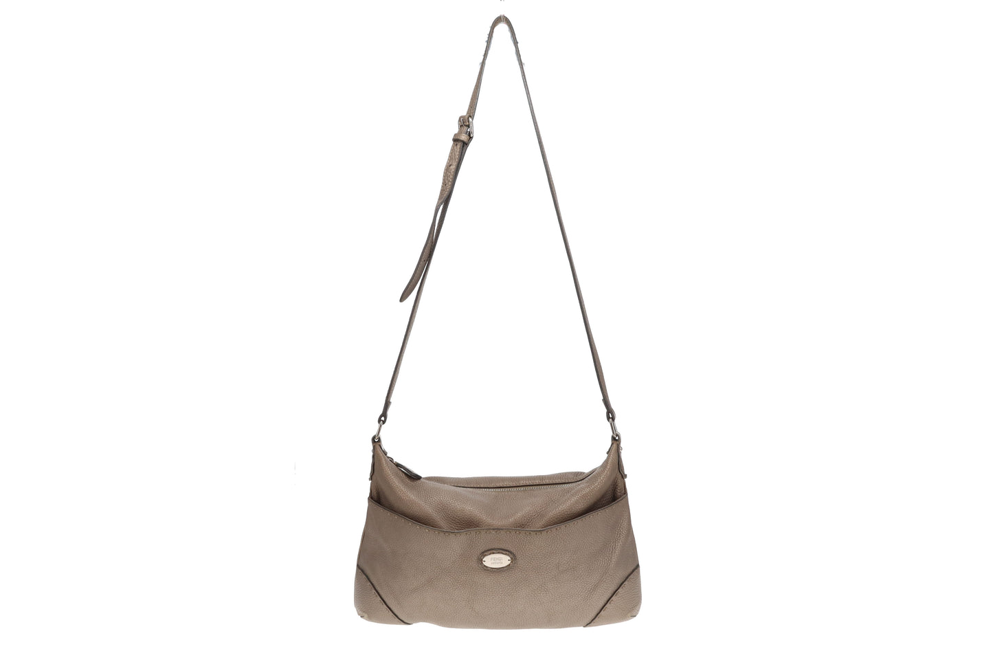 Fendi Pale Gold Selleria Line East West Messenger Bag