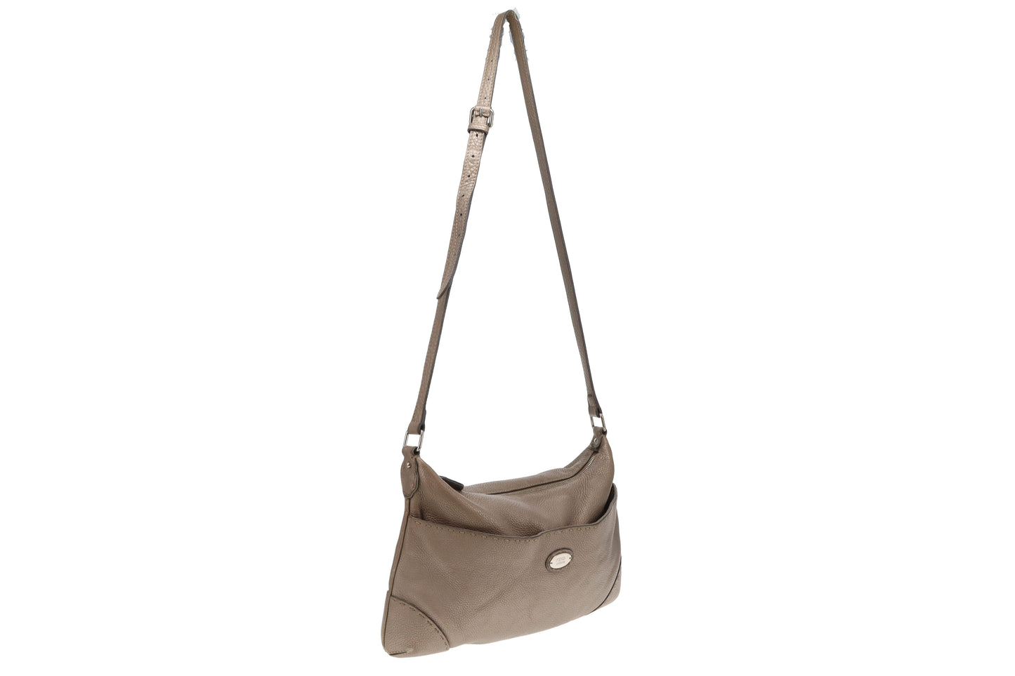 Fendi Pale Gold Selleria Line East West Messenger Bag
