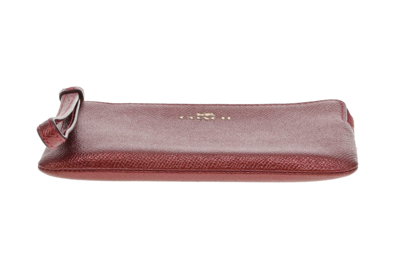 Coach Metallic Corner Zip Wristlet Pouch