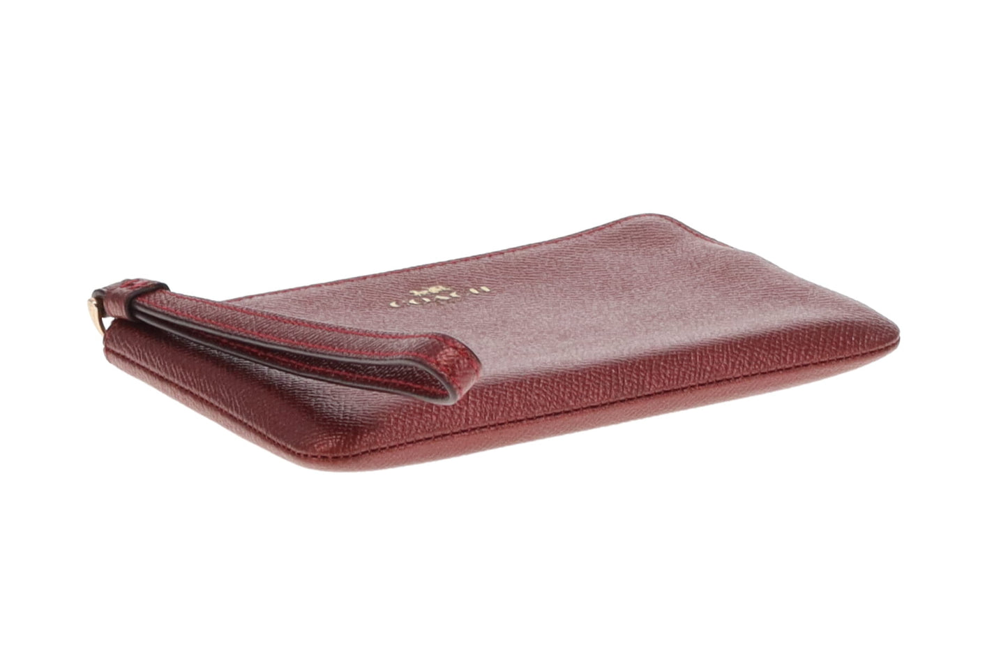 Coach Metallic Corner Zip Wristlet Pouch