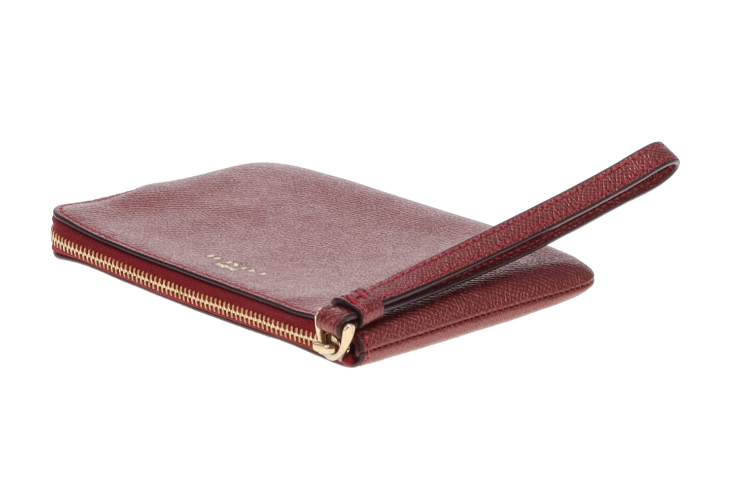 Coach Metallic Corner Zip Wristlet Pouch