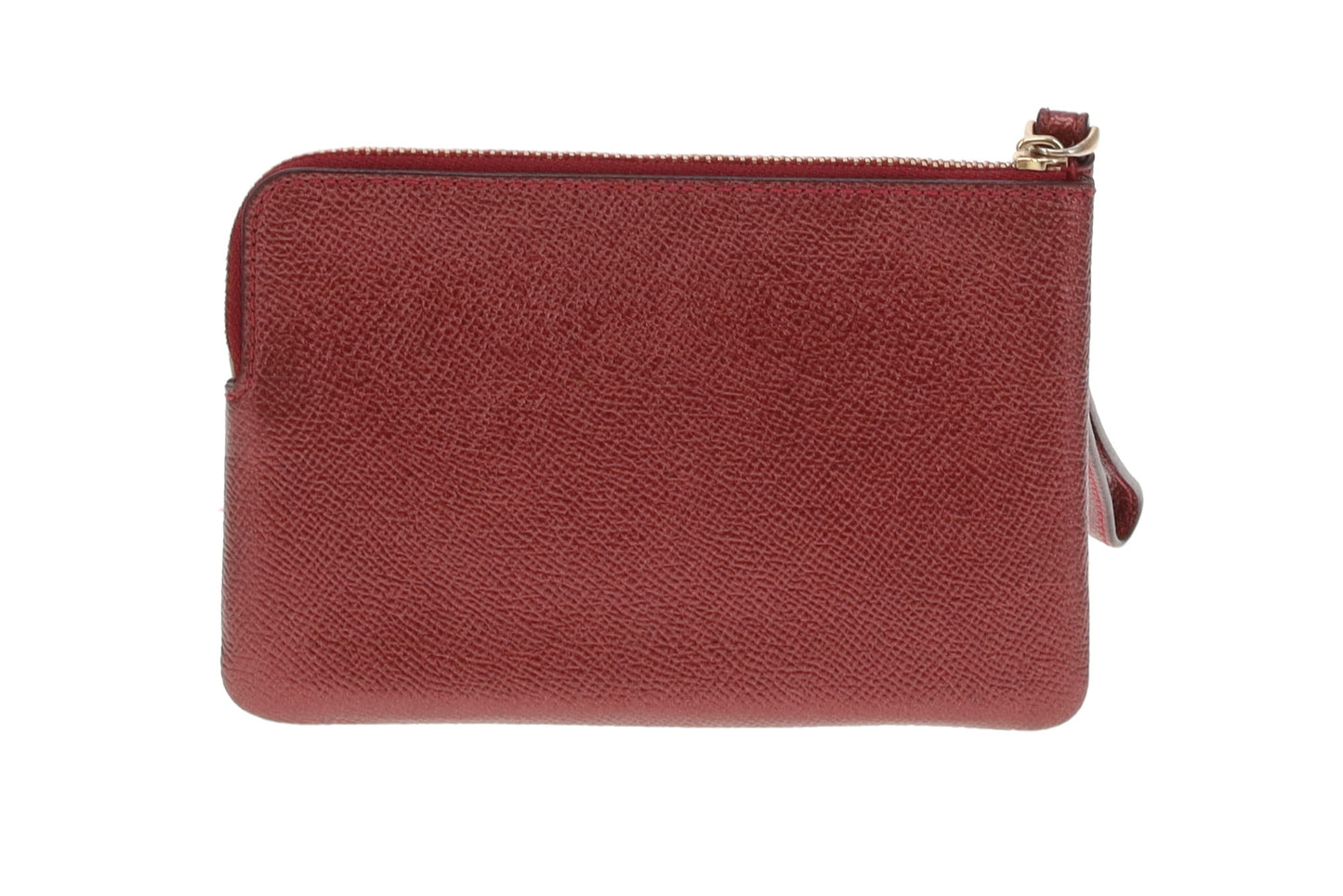Coach Metallic Corner Zip Wristlet Pouch