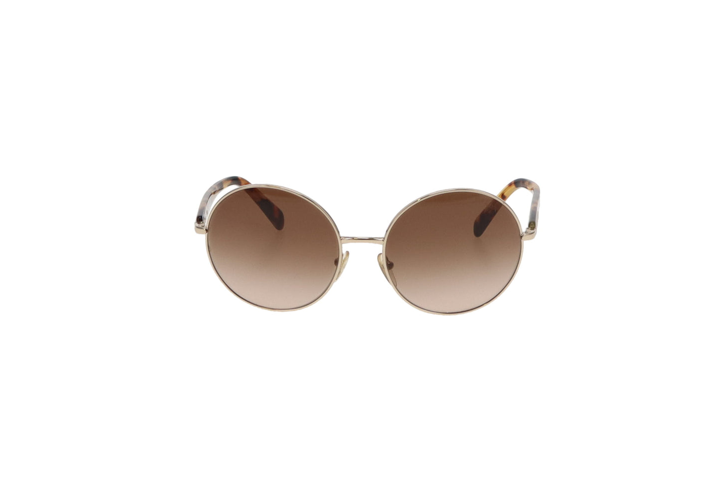 Prada Brown Tortoise Round Lense SPR58V  Sunglasses