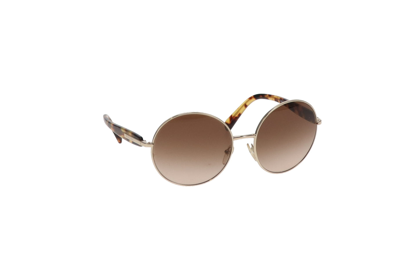Prada Brown Tortoise Round Lense SPR58V  Sunglasses