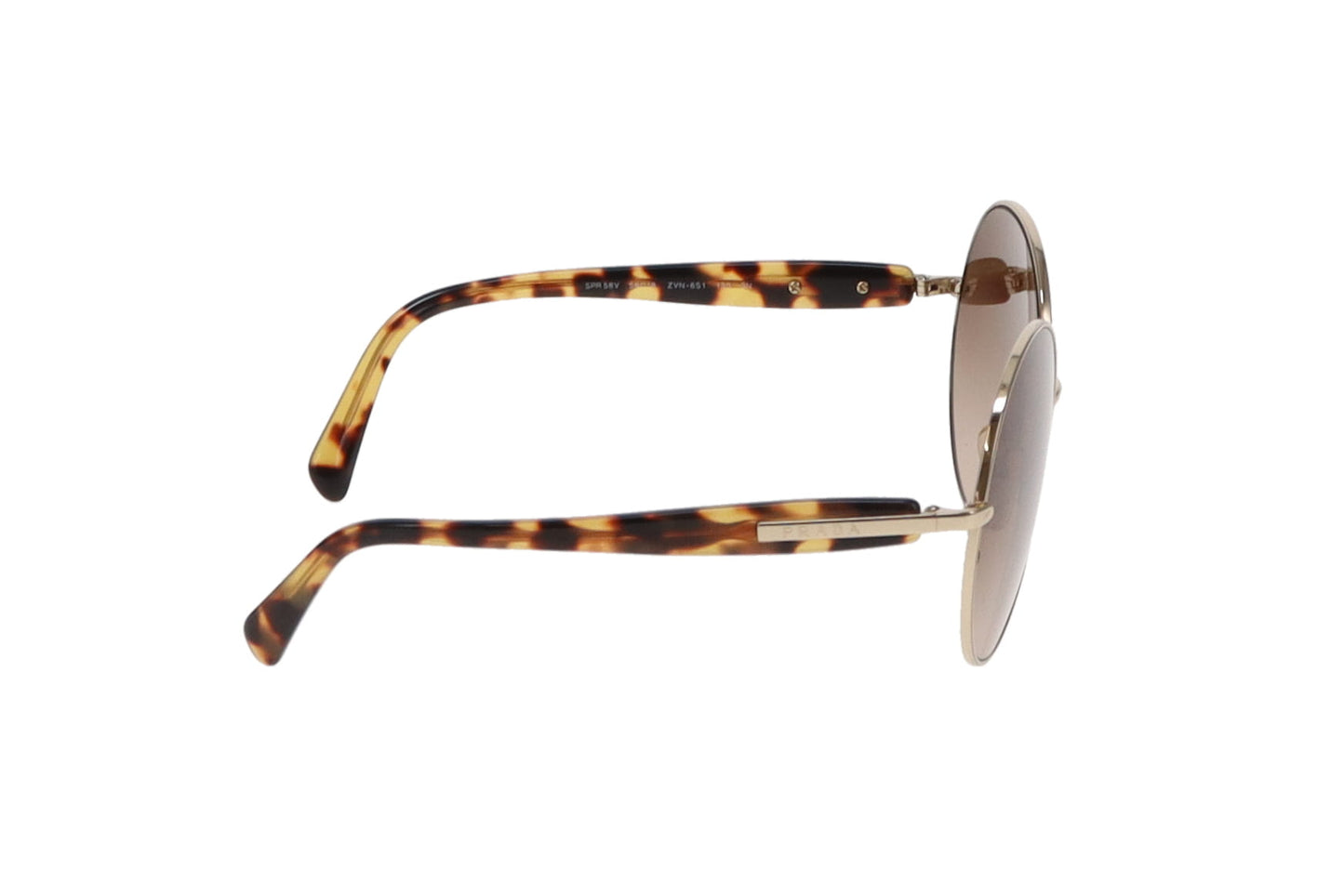 Prada Brown Tortoise Round Lense SPR58V  Sunglasses