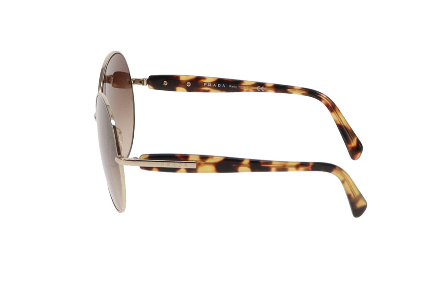 Prada Brown Tortoise Round Lense SPR58V  Sunglasses