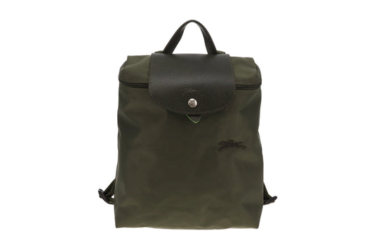 Longchamp Le Pliage Club Green Nylon Backpack