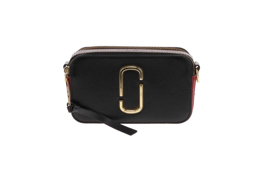 Marc Jacobs Black/Burgundy Snapshot Crossbody
