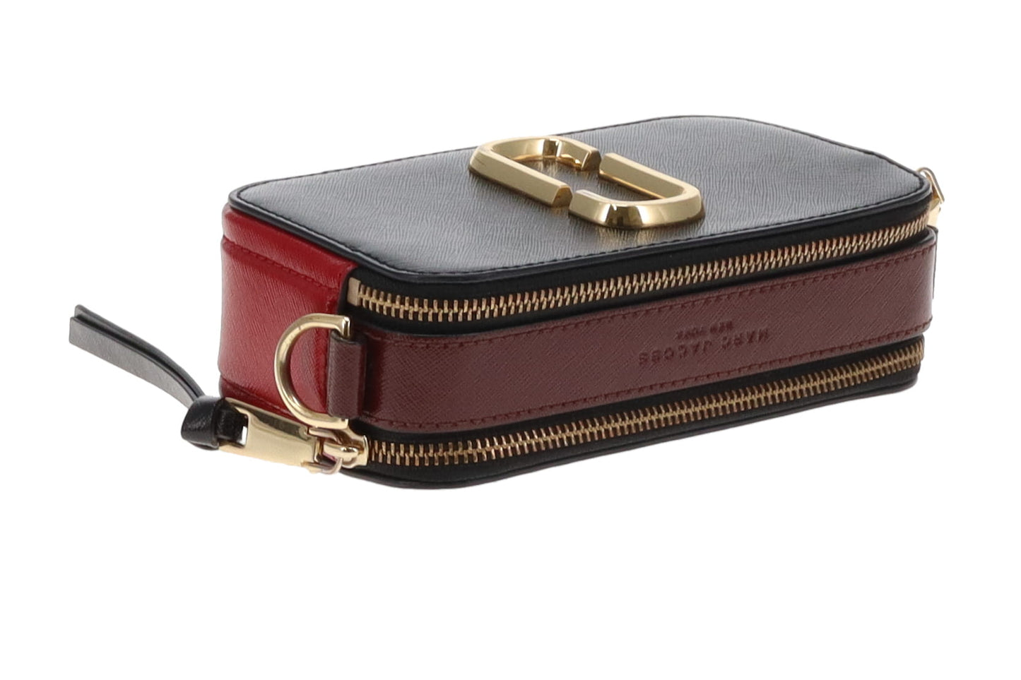 Marc Jacobs Black/Burgundy Snapshot Crossbody