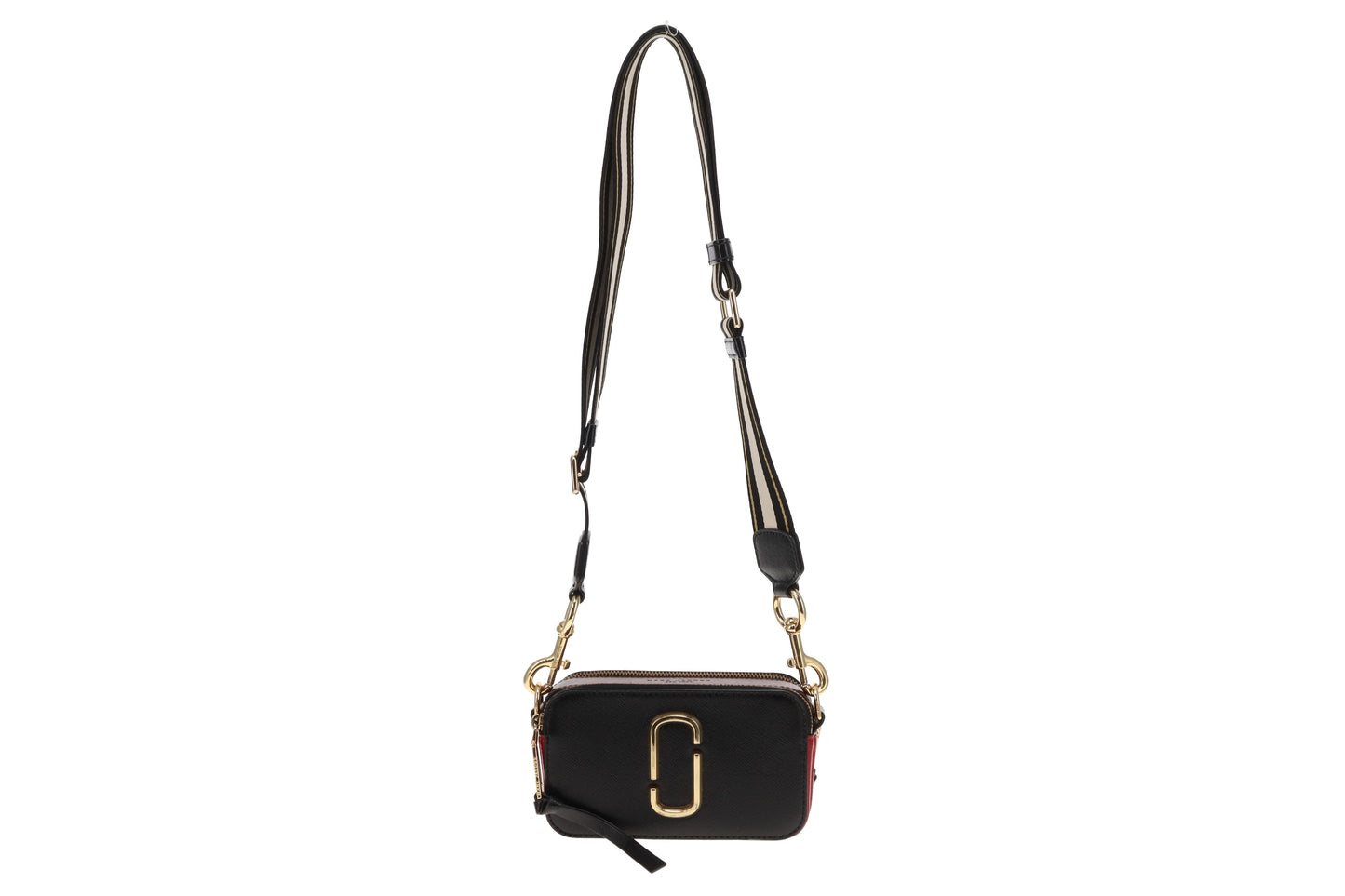 Marc Jacobs Black/Burgundy Snapshot Crossbody