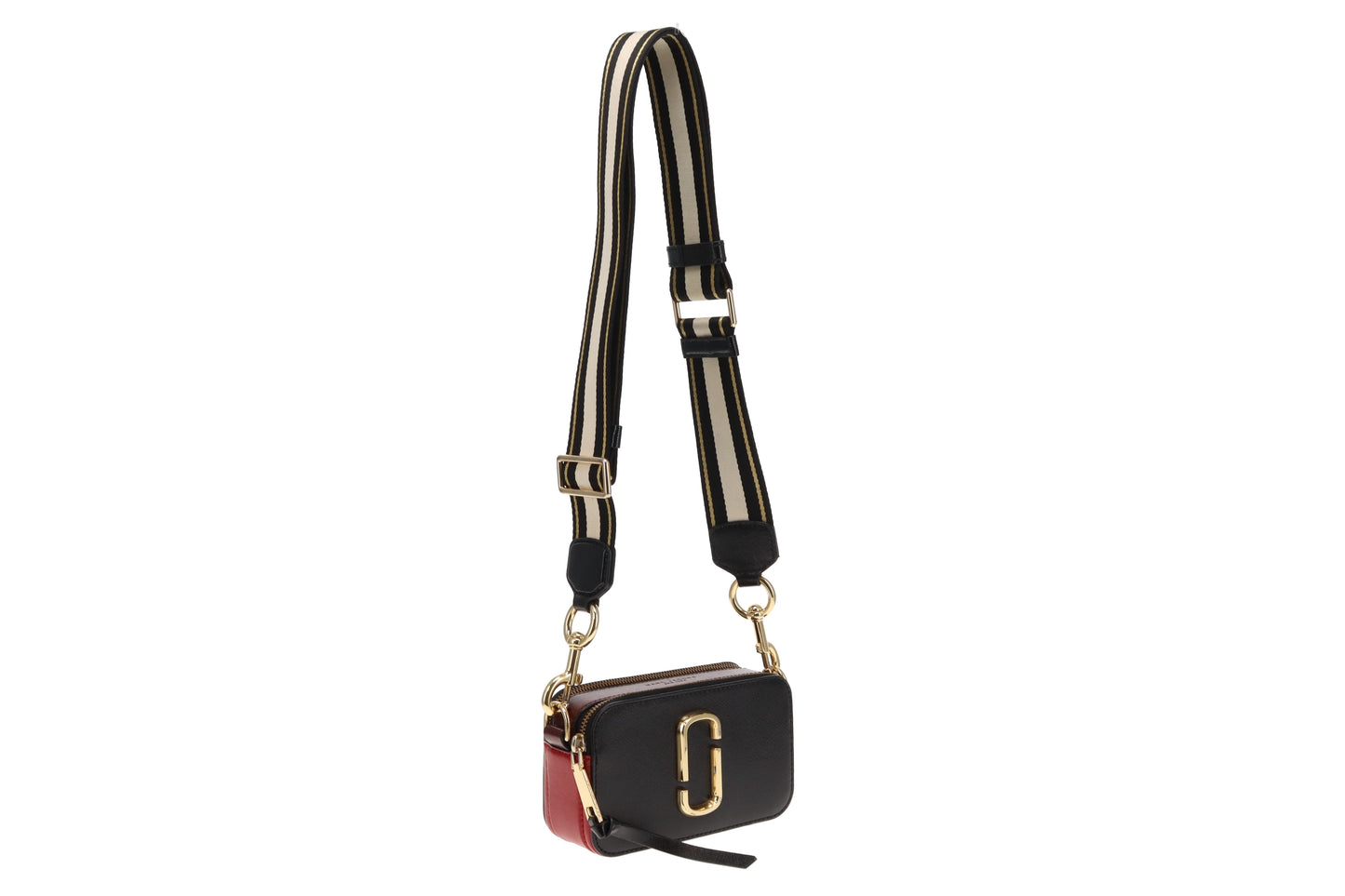 Marc Jacobs Black/Burgundy Snapshot Crossbody