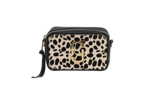 Marc Jacobs Black/White Pony and Leather Hair Softshot 17