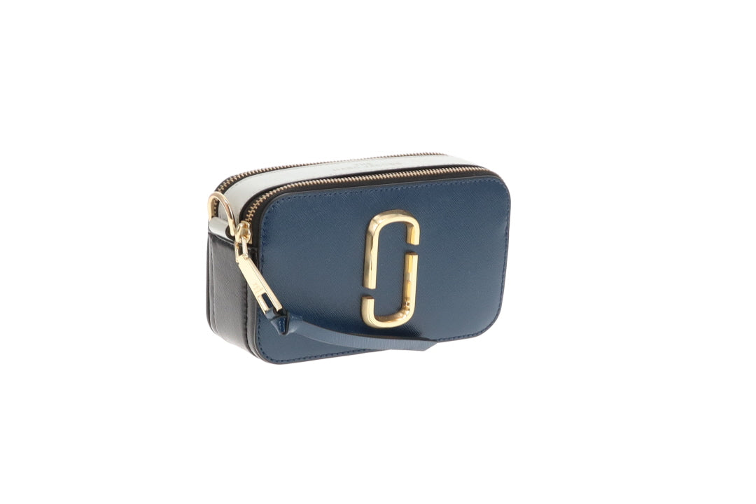 Marc Jacobs The Snapshot New Blue Sea With Logo Strap