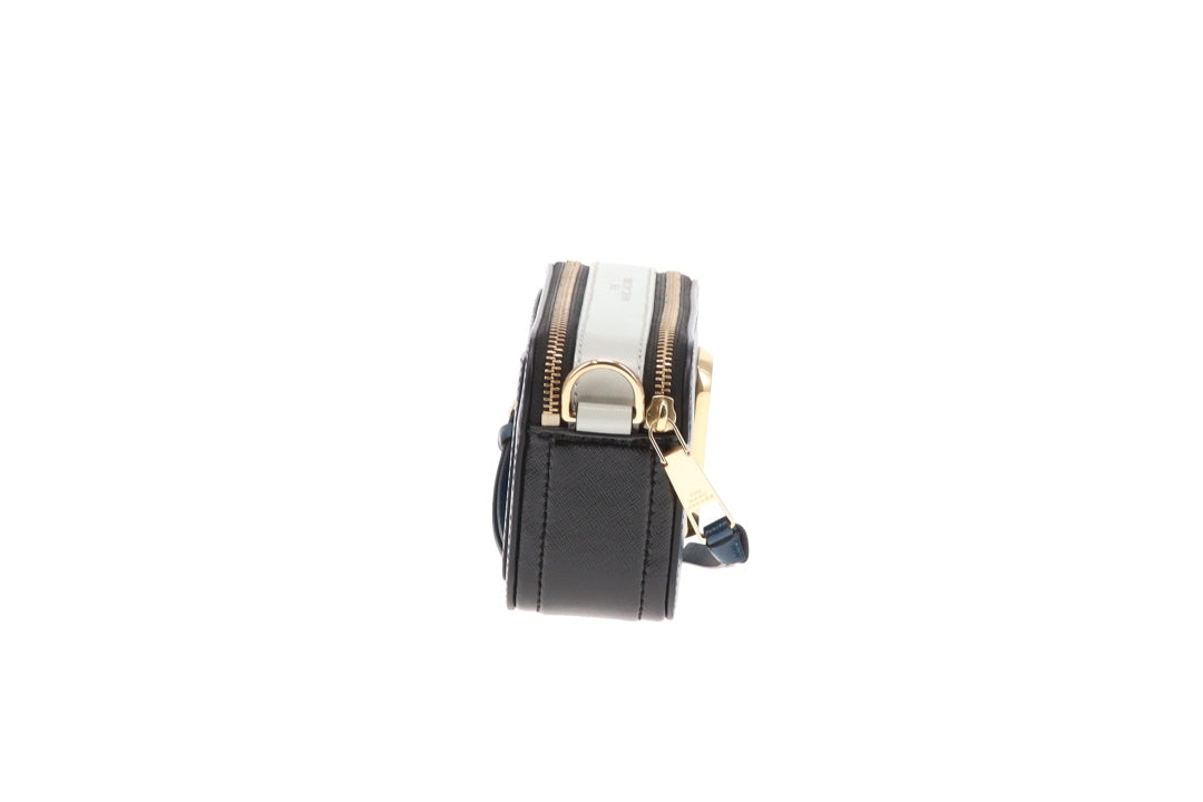 Marc Jacobs The Snapshot New Blue Sea With Logo Strap