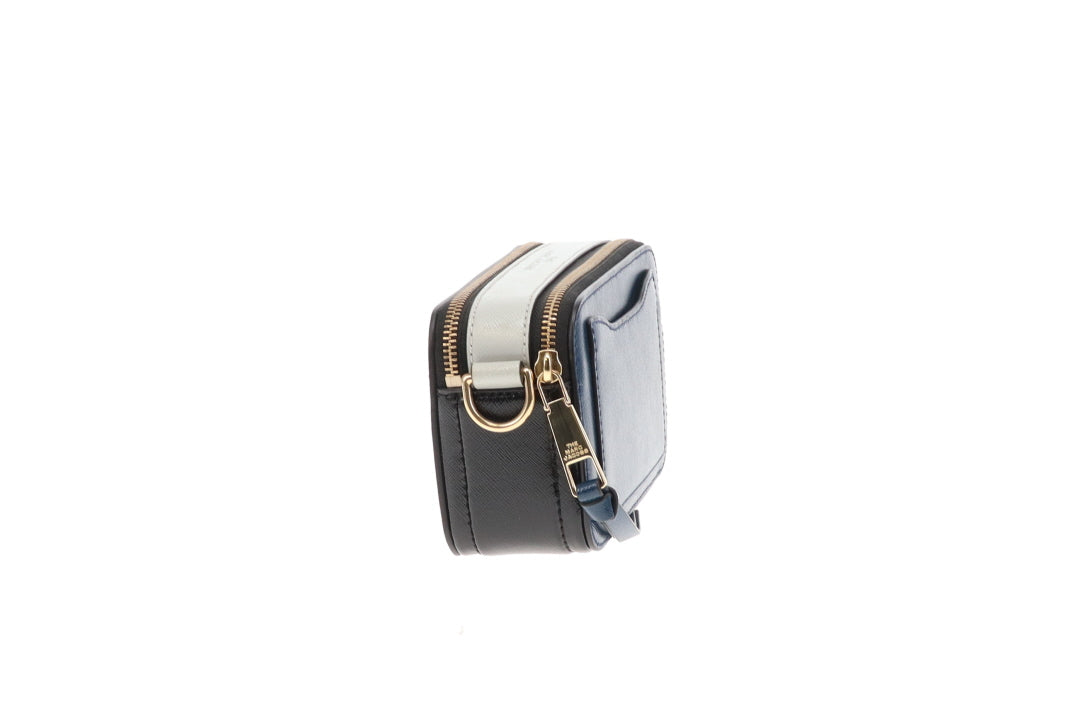 Marc Jacobs The Snapshot New Blue Sea With Logo Strap
