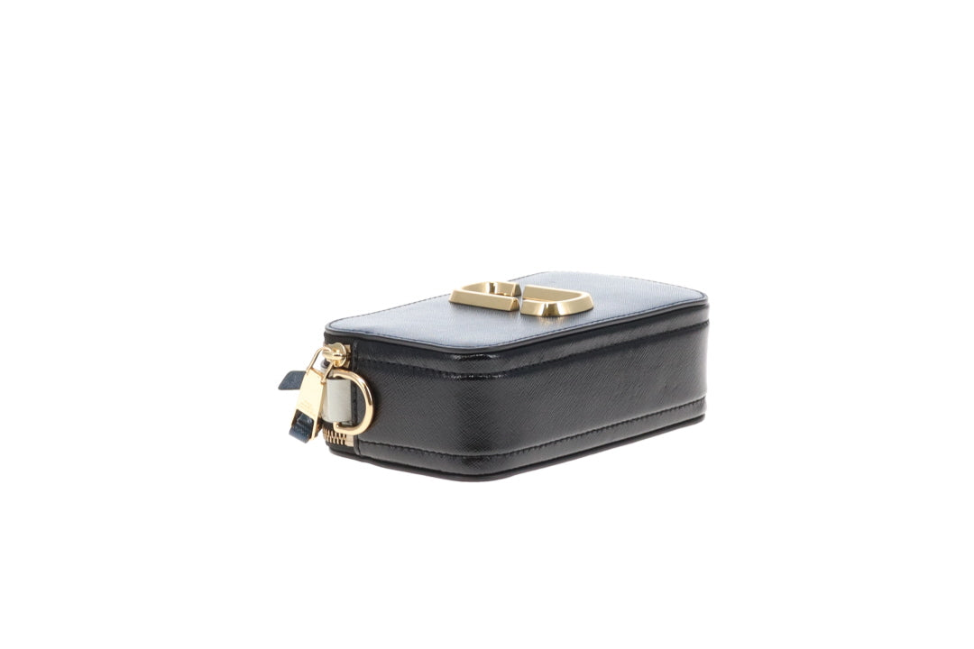 Marc Jacobs The Snapshot New Blue Sea With Logo Strap