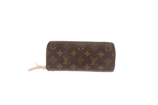 Louis Vuitton Clemence Wallet Monogram & Rose Ballerine GI1186
