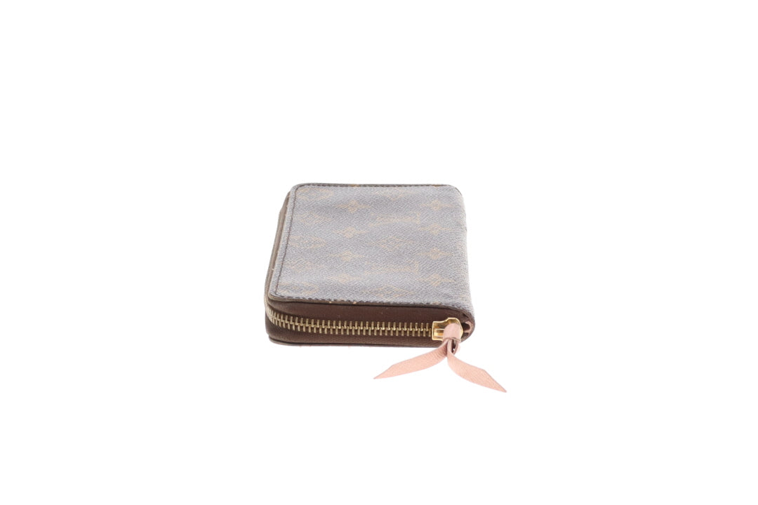 Louis Vuitton Clemence Wallet Monogram & Rose Ballerine GI1186