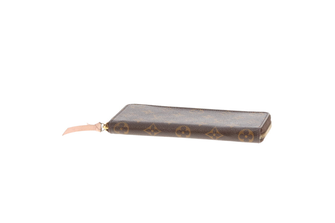 Louis Vuitton Clemence Wallet Monogram & Rose Ballerine GI1186