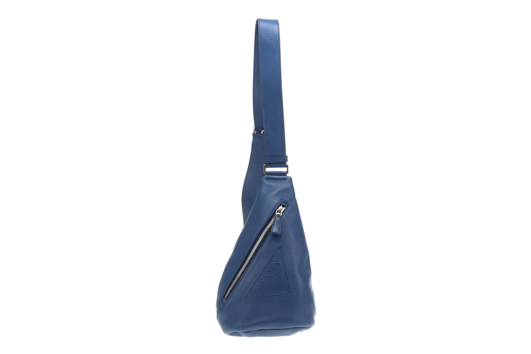 Prada Sling Bag Cobalto Triangle